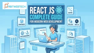 React JS complete guide for modern web development showing components state management routing SSR SSG Next.js and performance
